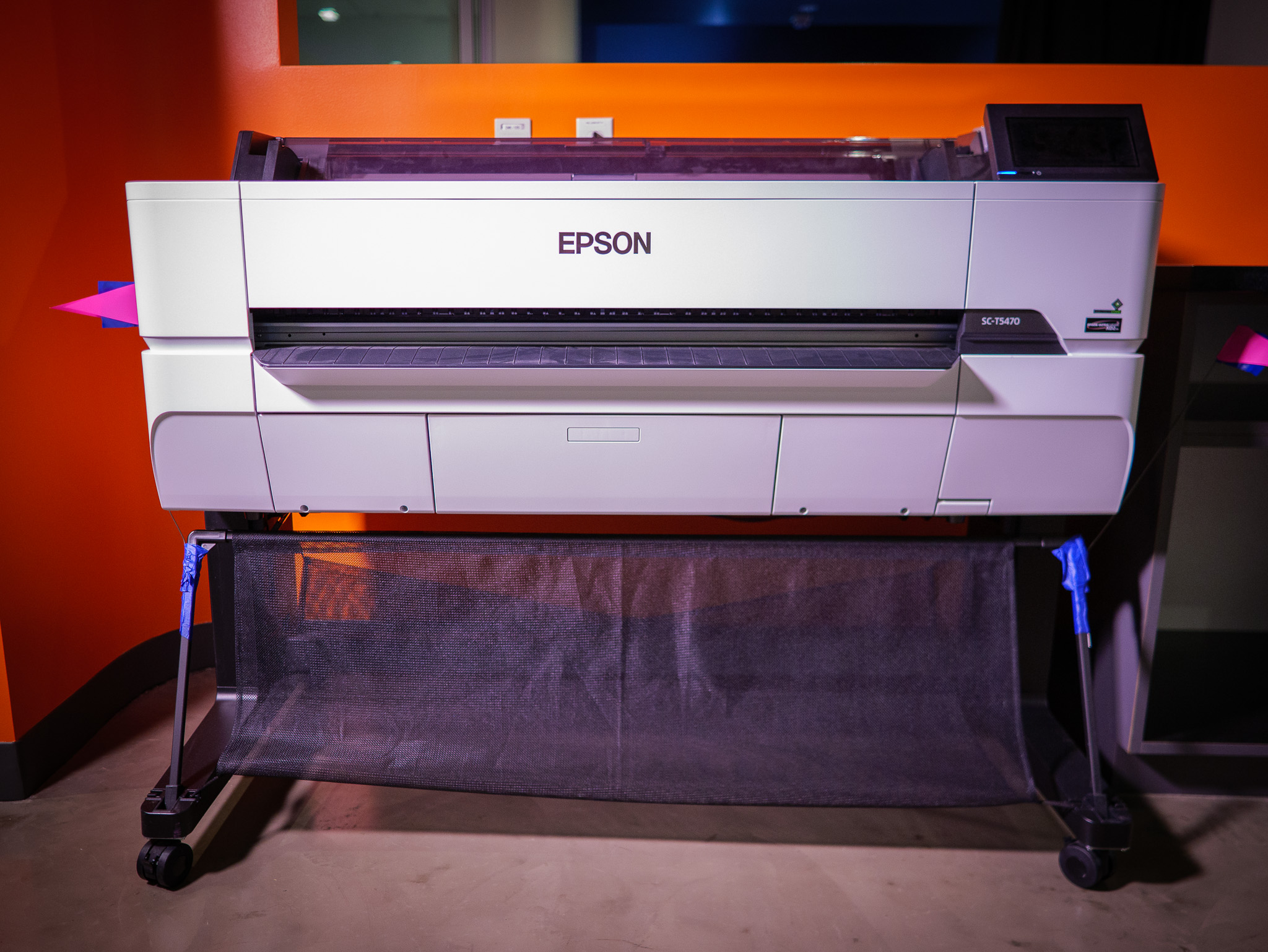 A poster printer in the Octavia Lab