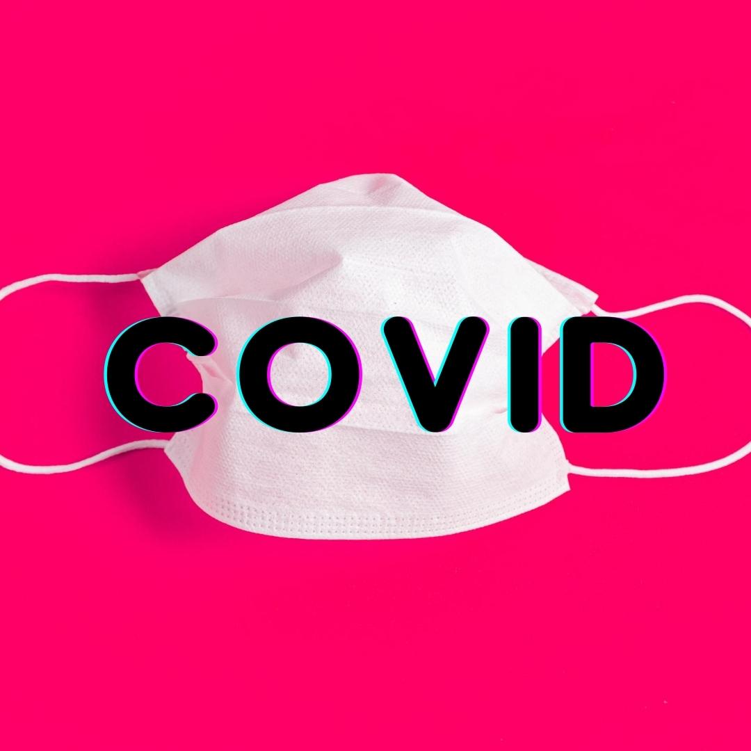 A surgical mask reminds us of the challenges of COVID.