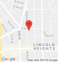 Map for Lincoln Heights Branch