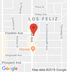Map for Los Feliz Branch