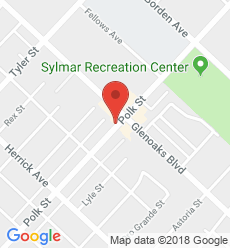 Map for Sylmar Branch