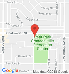 Map for Granada Hills Branch