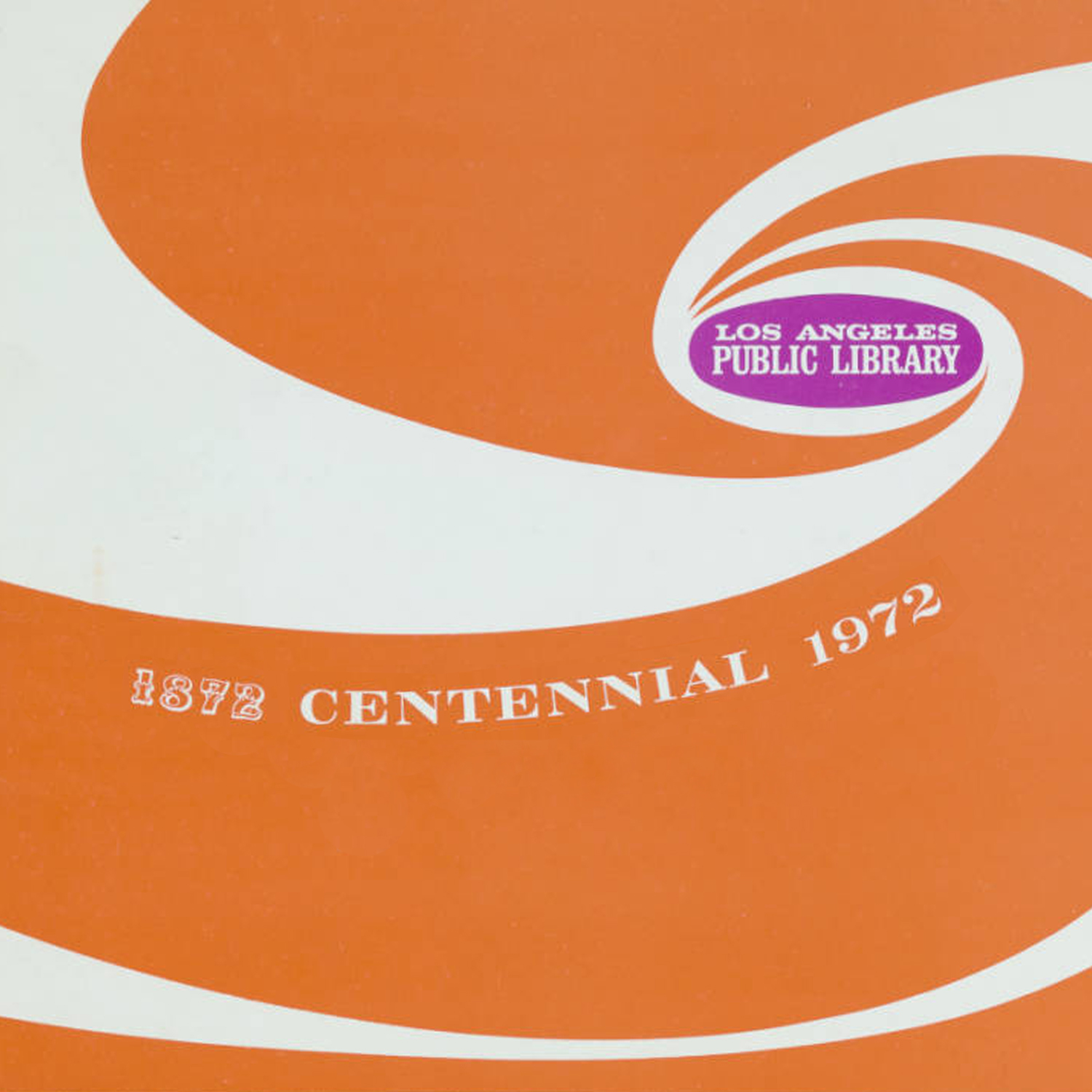 orange and white graphic swirl