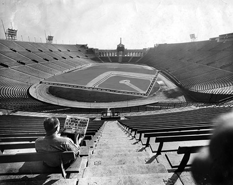 Fan's perspective of Coliseum diamond from 53rd row