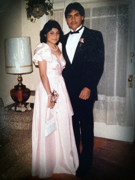 two teens on prom night, 1983
