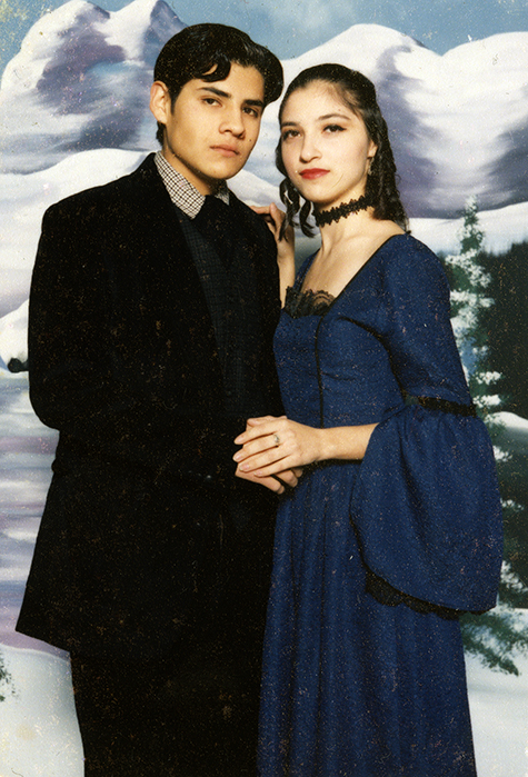 Winter Formal picture of two teens, 1994
