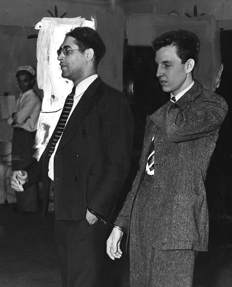 Charles W. “Monty” Montgomery, leader of the operation (on the left), and his assistant, 21-year-old Bristol Barrett. 