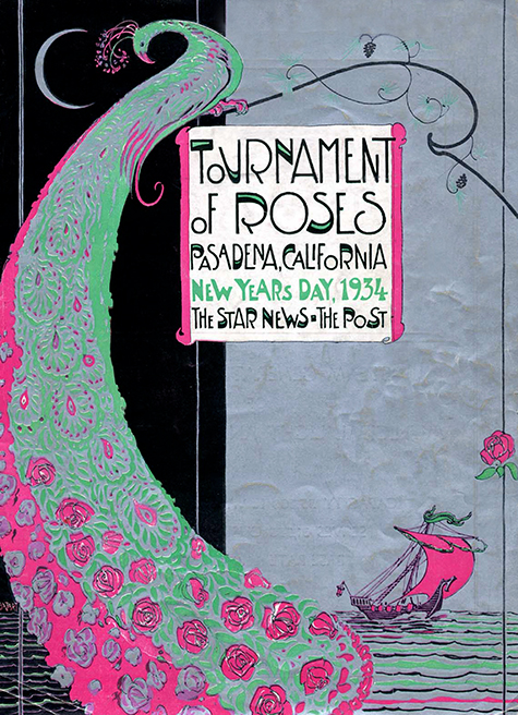 art deco designed peacock