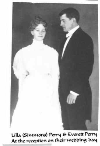 Everett Robbins Perry married Lilla Simmons in June 1905