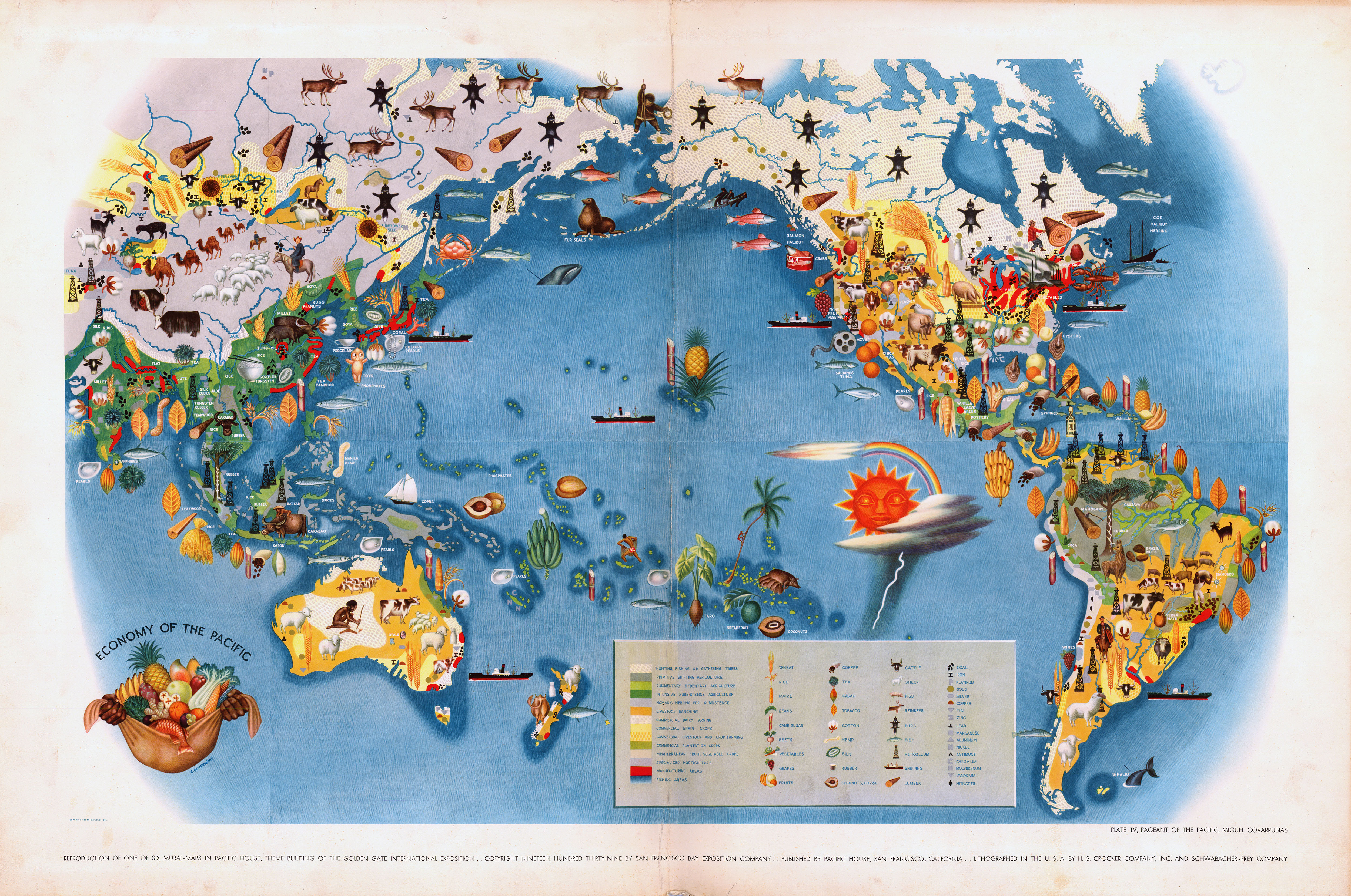 Pictorial Map: Economy of the Pacific