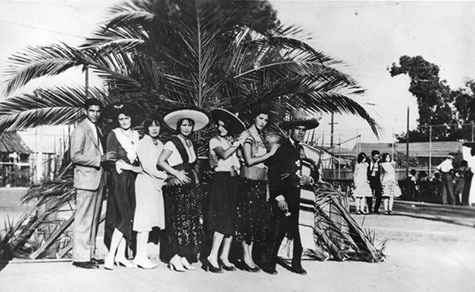Participants at Cinco de Mayo celebration, circa 1925. 