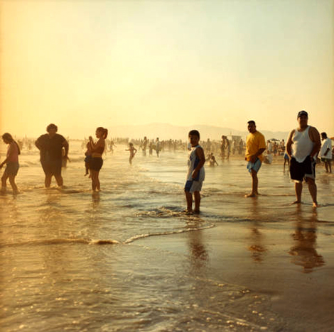 Venice Beach on a hot summer day, 2002
