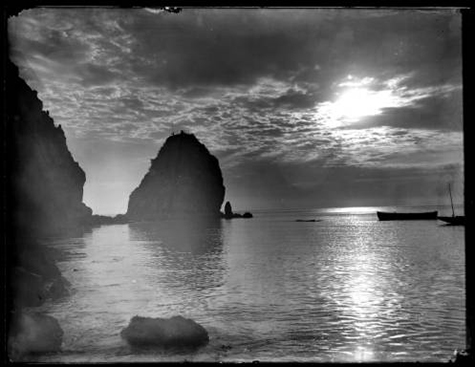 Catalina Island looking towards San Pedro, ca. 1900