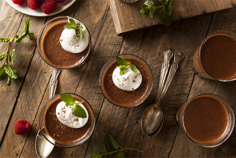 Icelandic hot chocolate on an old wood table
