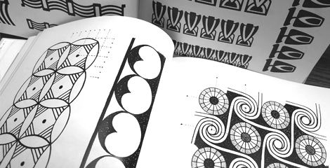 Egyptian border patterns from a book