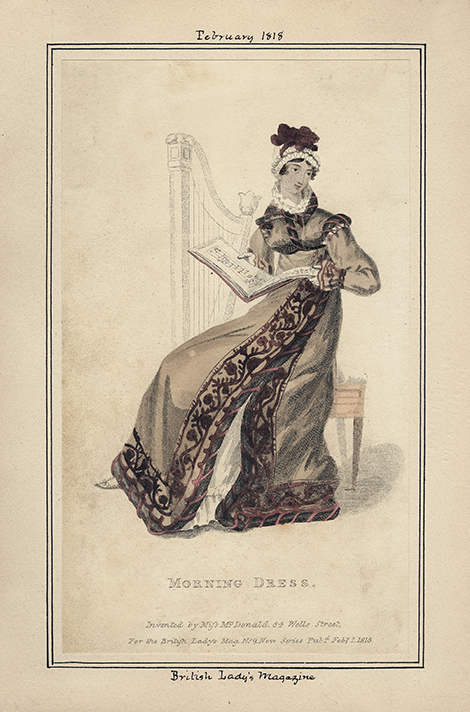 Fashion drawing from 1818