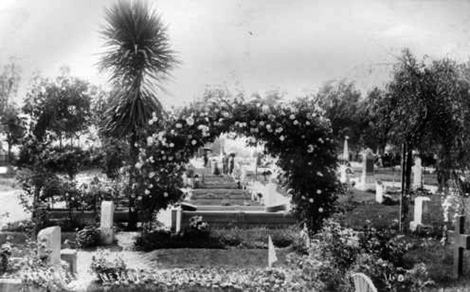 Evergreen Cemetery founded in 1877 