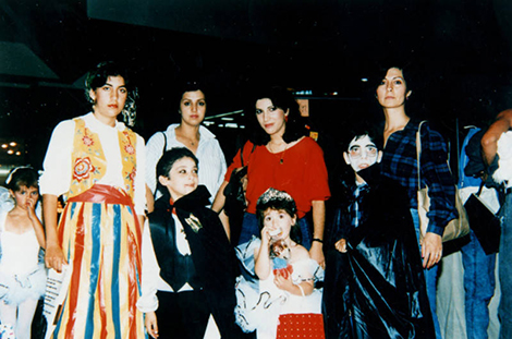 Flora Shabaviz's family's first Halloween
