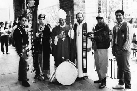 Bishop Fisher at first mass