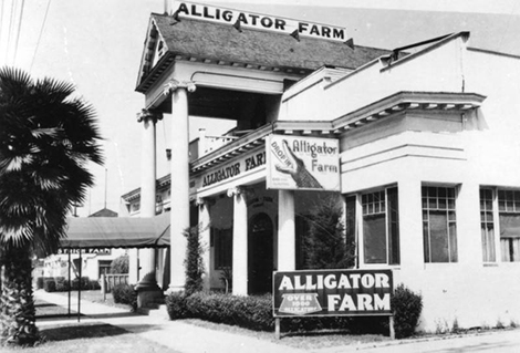 Alligator Farm building, exterior