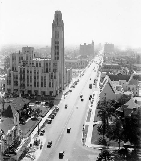 Top down view of Bullocks Wilshire