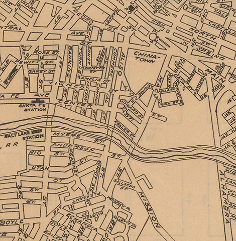 old map of Chinatown