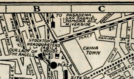 Rider’s Travel Guide of 1924 showing Chinatown but leaving much unsaid in the guide text.