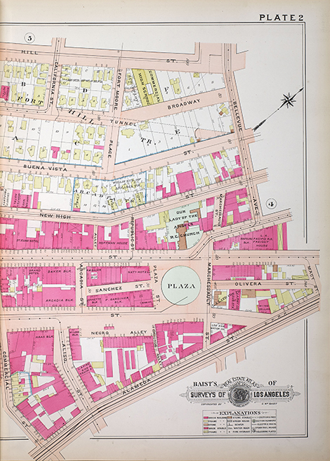 A Baist Atlas showing Chinatown after the turn of the 20th century without the seedy detail of the Dakin