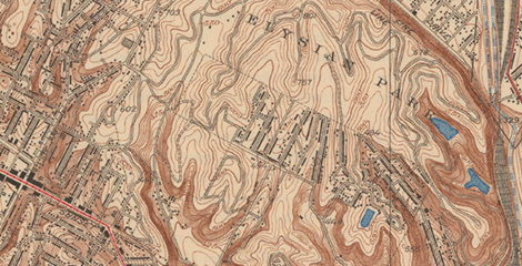 1928 topological map of Los Angeles