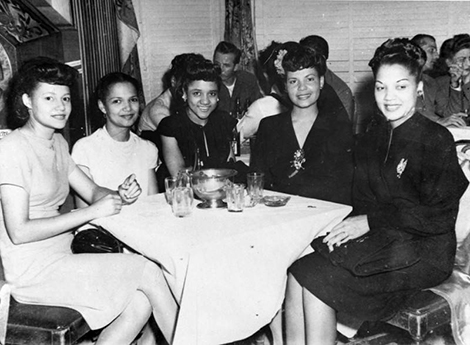 A group of women enjoy a night out at the Casablanca