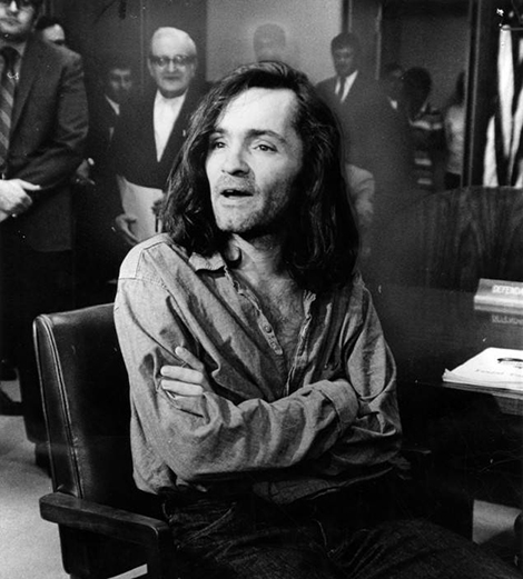 Charles Manson in court