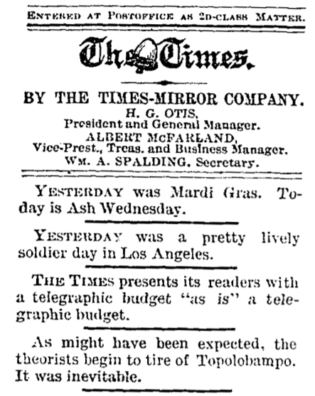 the Times from Feb 23, 1887