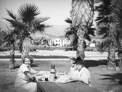 Having a picnic in Santa Barbara