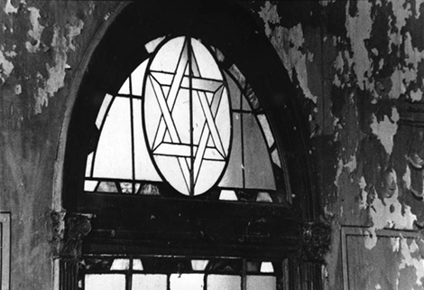 Interior view of the Talmud Torah Synagogue in Boyle Heights