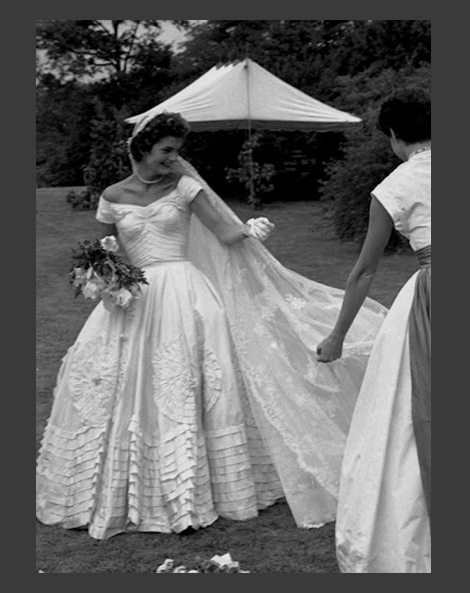 Jackie Kennedy on her wedding day