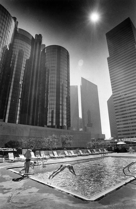 pool at the Bonaventure Hotel