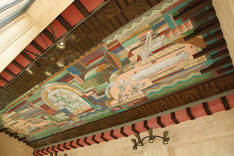 spirit of transportation mural
