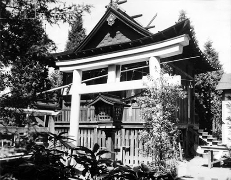 Shinto Shrine on Terminal Island. Security Pacific National Bank Collection. Los Angeles Public Library.