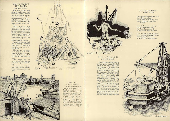 inside pages of the <em>Burr</em> yearbook