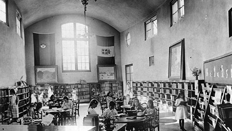 Interior of the Lincoln Heights Branch Library
