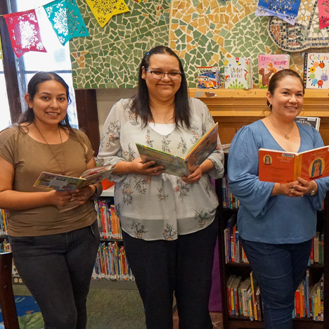 Alejandra Reyes, Patty Tarango, and Lupita Leyva