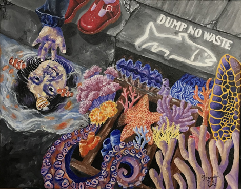 A Child Is All It Takes Painting by Hanna Cha