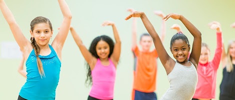 girls dancing at a dance studio