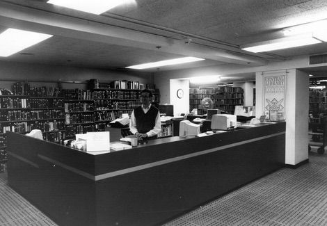 Bob Anderson at the reference desk