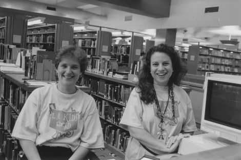  Sheila Nash and Cindy McNaughton at Reference desk