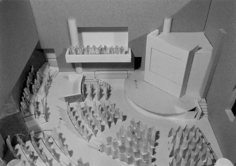 architect’s model for Central Library 