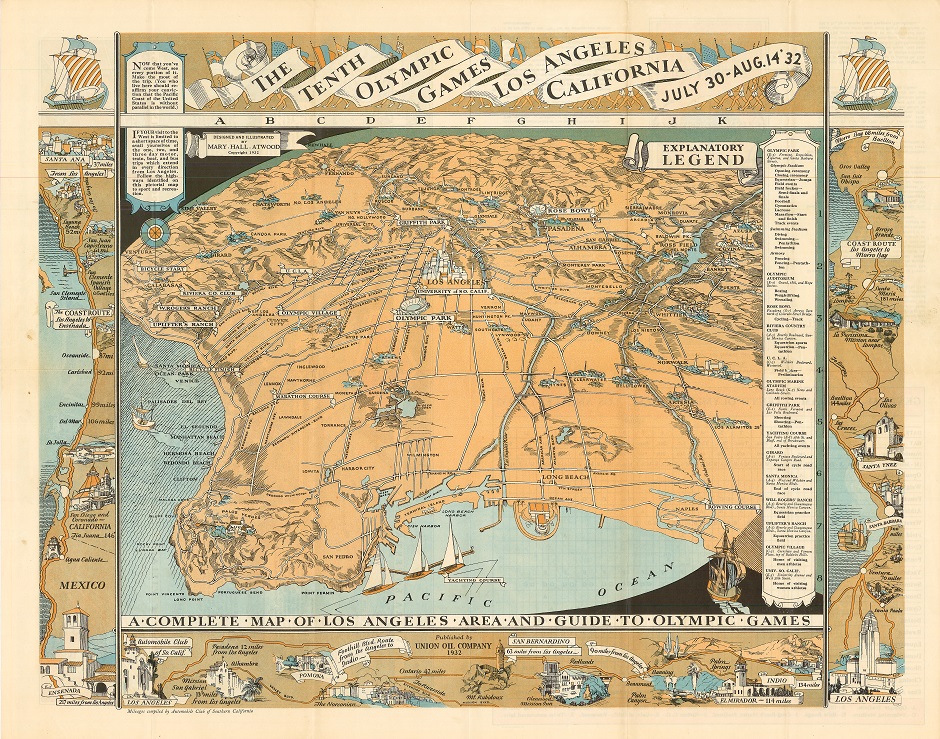 1932 Olympics Map