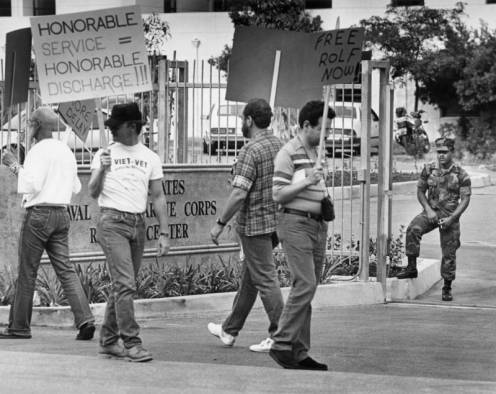 Support for gay U.S. Marine
