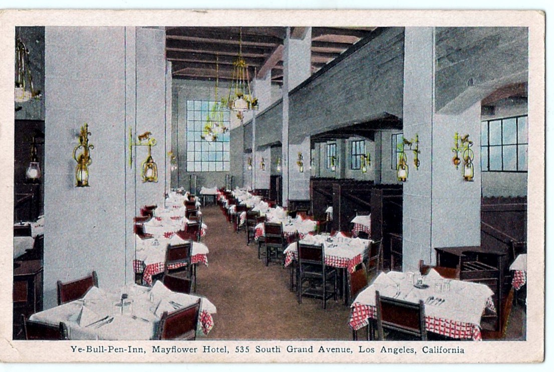 Ye Bull pen postcard
