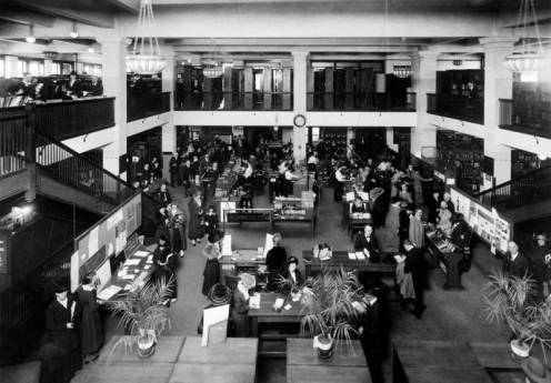 Los Angeles Public Library in the Metropolitan Building, 1914-1926